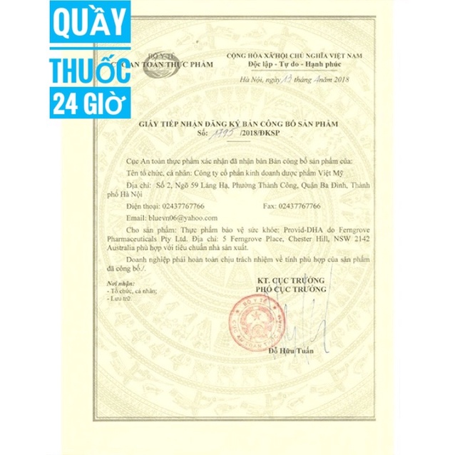 Vitamin bà bầu Provid DHA nhập khẩu chính hãng Úc hộp 30 viên
