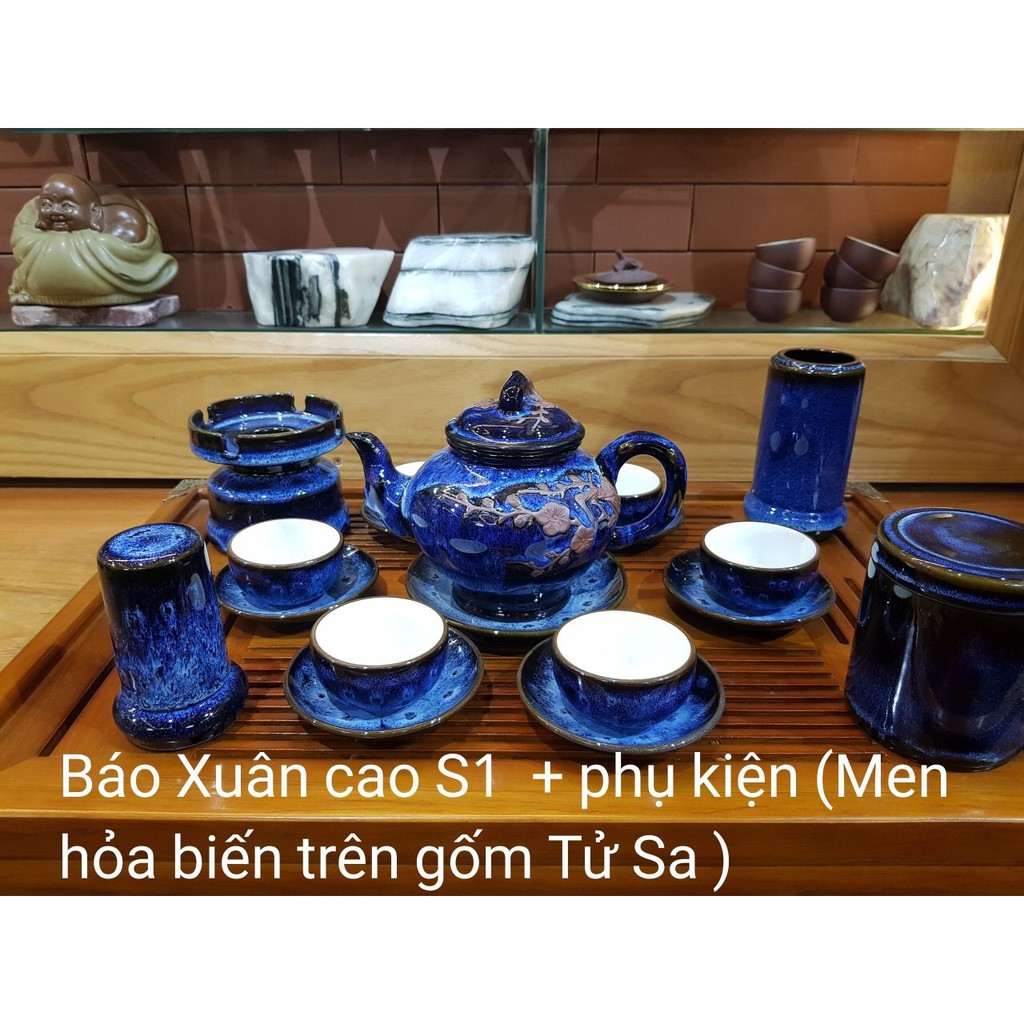 ấm chén đá tự nhiên Bát Tràng_ấm chén uống rượu đẹp Bát Tràng