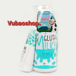 (HCM) Bộ sữa tắm bò Gluta Milky Thái Lan