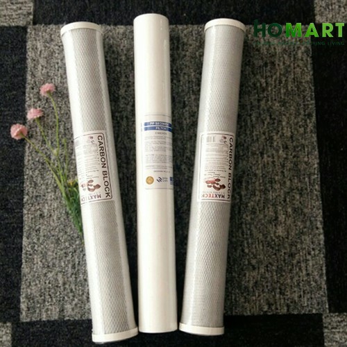 Bộ ba lõi lọc nước 1 2 3  ly lọc 20 inch CHUẨN dùng cho máy ro và bộ lọc thô | BigBuy360 - bigbuy360.vn