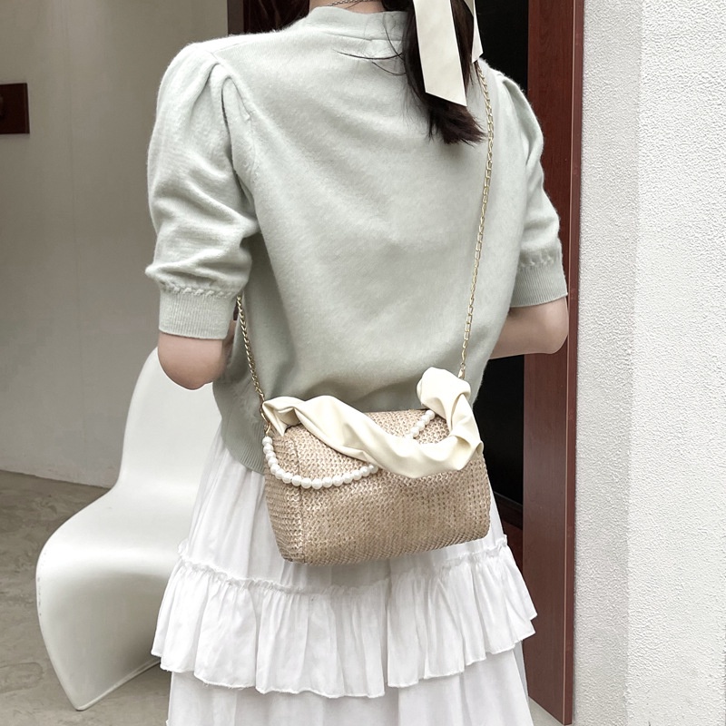 Túi Xách Nữ Mini Đan Cói 2022