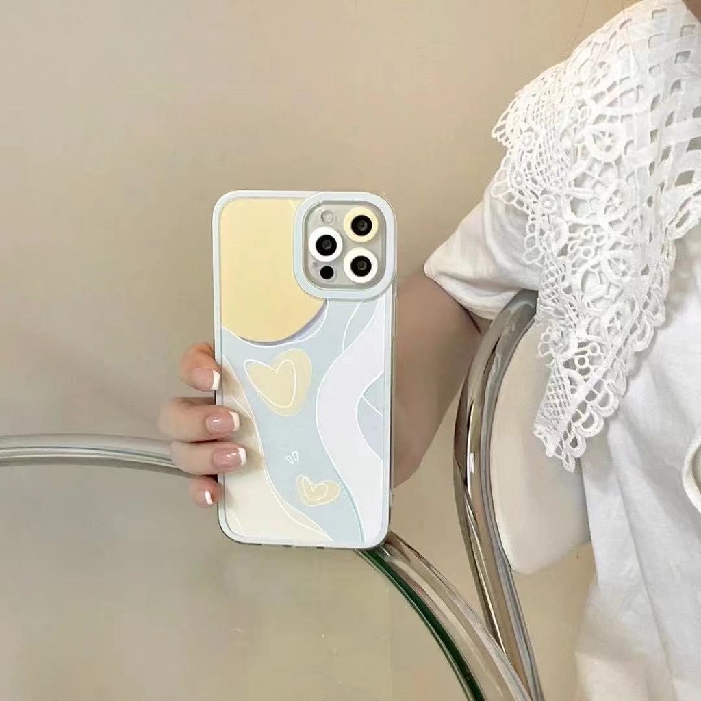Ốp Điện Thoại TPU Mềm Hình Trái Tim Cho IPhone 12 13 XR 6 6s 7 8 Plus