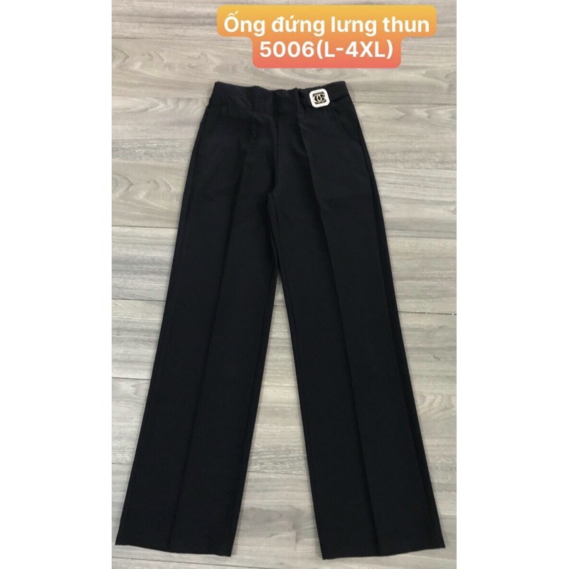 Quần Kiểu Nữ Ống Đứng Dài  Lưng Thun Hàng Quảng Châu Cao Cấp