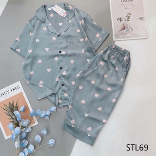 Bộ Pijama Lụa Mặc Nhà Cực Mát