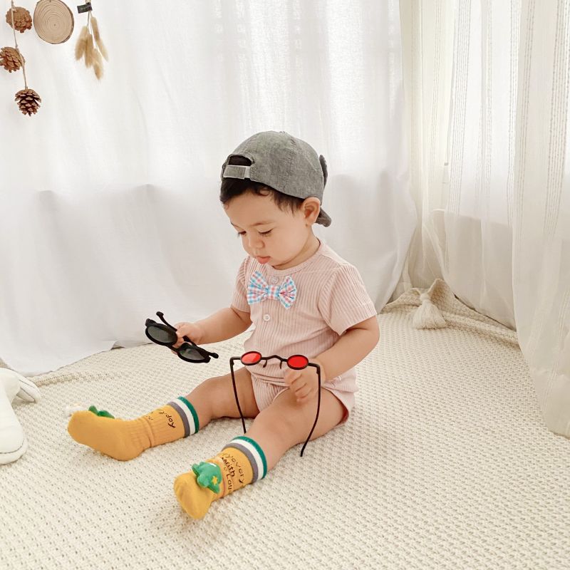 Áo Liền Quần Soffny Đính Nơ Hợp Thời Trang Cho Bé