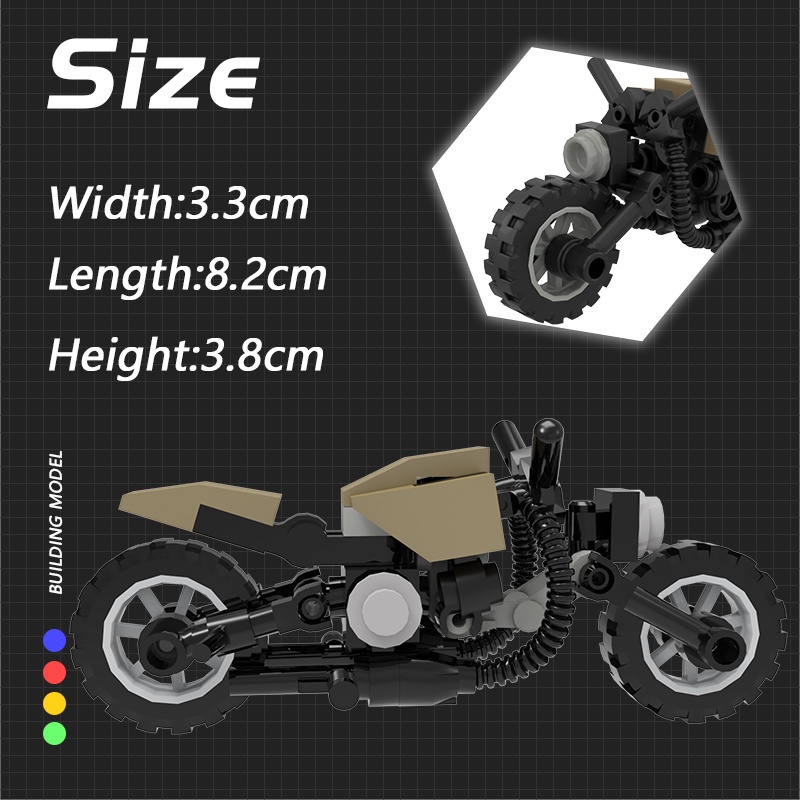 Bộ Đồ Chơi Lắp Ráp Mô Hình Xe Mô Tô Dành Cho Bé