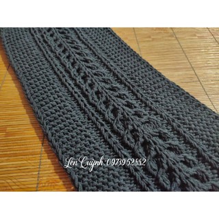 Khăn len đan tay hình bông lúa - Khăn len handmade