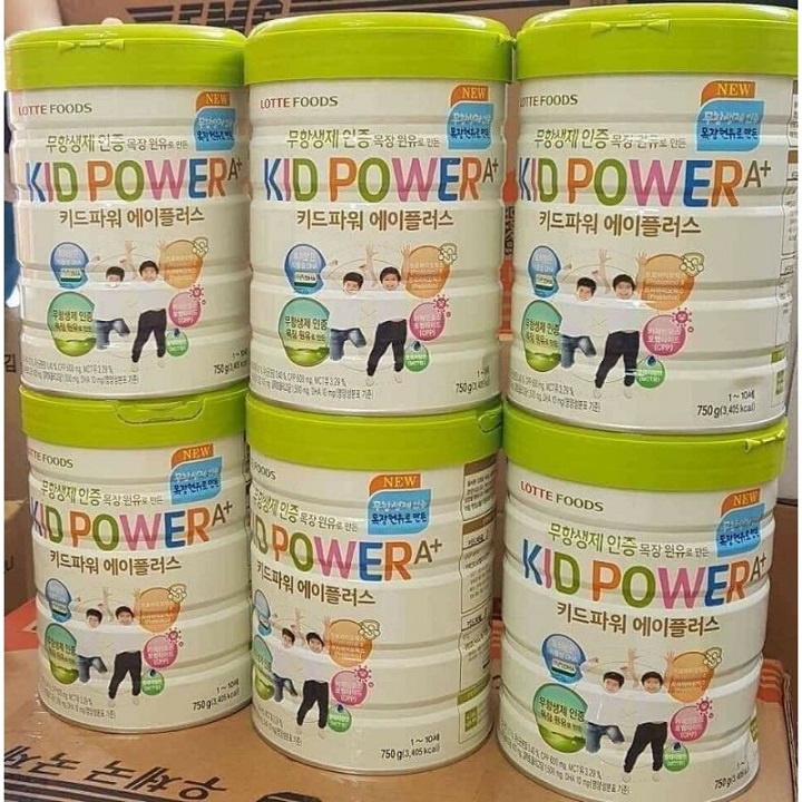 Sữa Kid Power A+ Hàn Quốc Tăng chiều cao và cân nặng lon 750g (date mới)