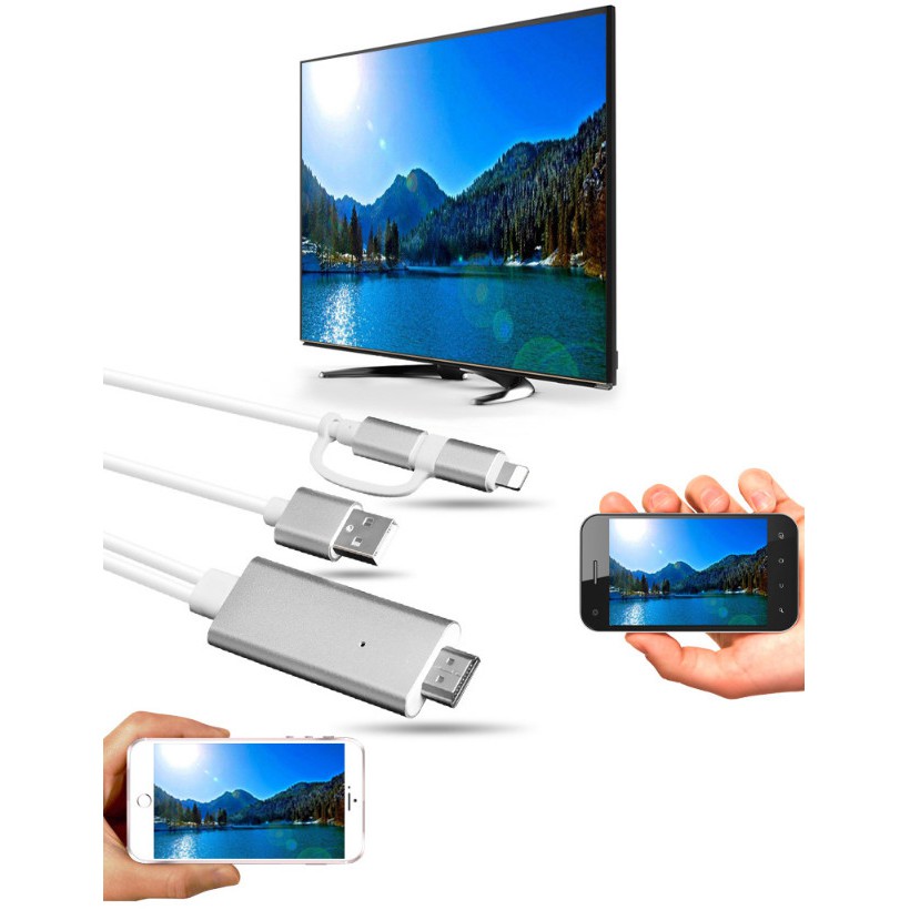 Cáp xuất HDMI cho các thiết bị android và iOS cao cấp 60hz Cáp lightning to