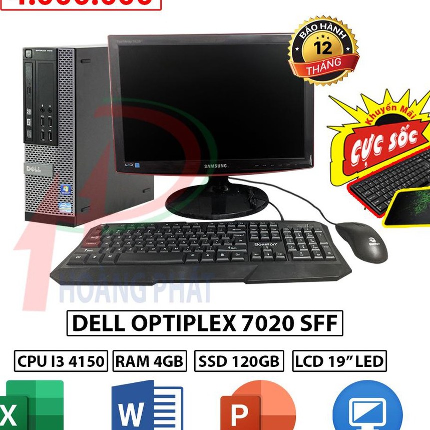 [Mã 229ELSALE hoàn 7% đơn 300K] TRỌN BỘ PC Máy Tính Đồng Bộ Dell Optiplex 7020 SFF GIÁ RẺ