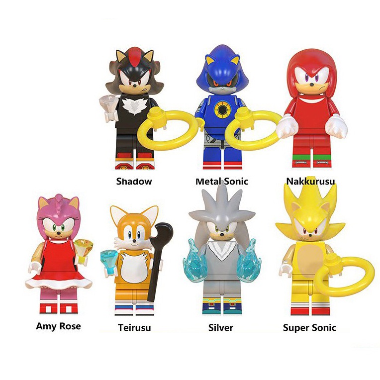 Bộ 7 nhân vật minifigures Sonic WM6086-2