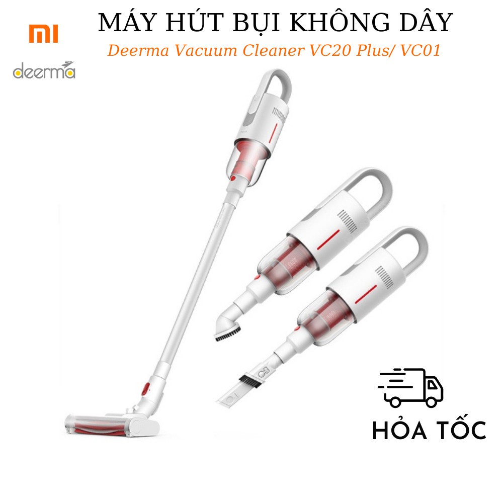 CHÍNH HÃNG - Máy hút bụi không dây thông minh Deerma Vacuum Cleaner VC20 Plus/ VC01 - BH 6 tháng