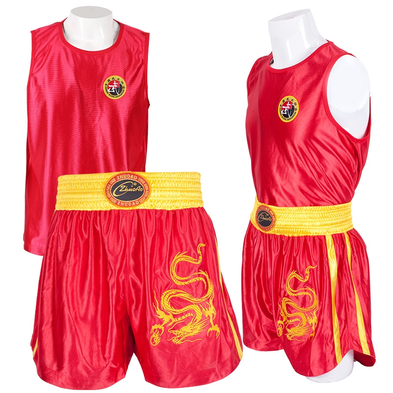 Áo Thun Không Tay Kèm Quần Ngắn Thời Trang Tập Muay Thai Cho Người Lớn Và Trẻ Em