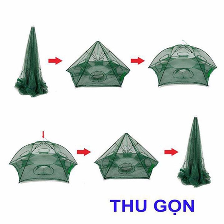 Lưới bát quái bắt TÔM CUA CÁ lợi hại