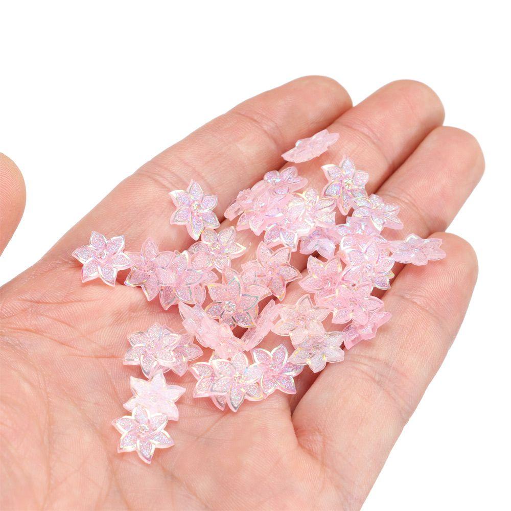 ROSE Set 100 Hạt Nhựa 3D Đính Móng Nghệ Thuật Charms
