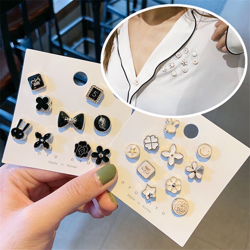Khóa cài áo/khăn choàng/áo khoác cardigan chống chói cài nút có thể tháo rời
