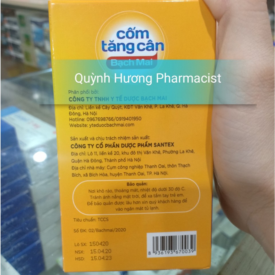 CỐM TĂNG CÂN BẠCH MAI ( hàng có tem xác thực sản phẩm,date mới nhất )