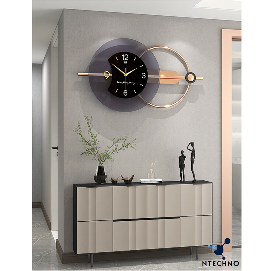 Đồng Hồ Treo Tường Trang Trí phòng khách sang trọng treo phòng ăn phòng ngủ phong cách tối giản hiện đại - Đồng hồ decor