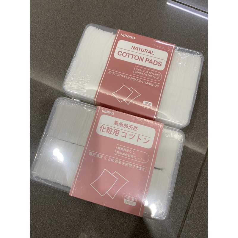 Bông tẩy trang MINISO Nhật Bản 1000 miếng
