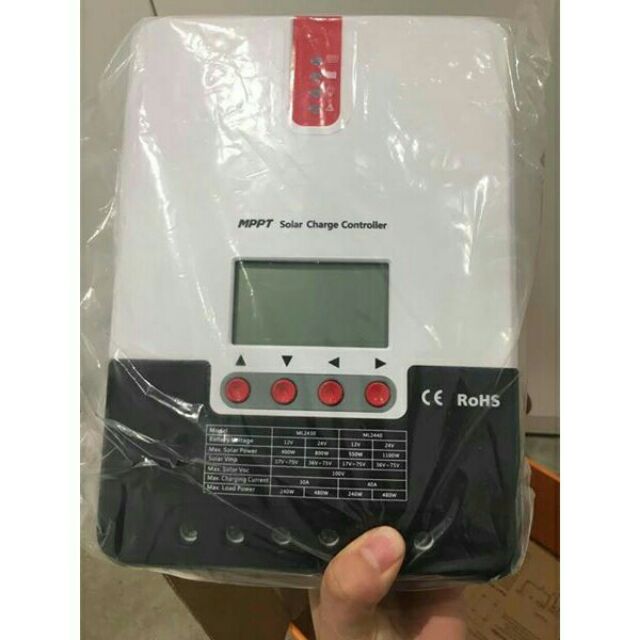 Bộ điều khiển sạc năng lượng mặt trời MPPT 30A auto 12/24V