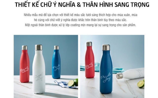 Bình Giữ Nhiệt Lock&amp;Lock Luna Bottle LHC3215 (500ml)