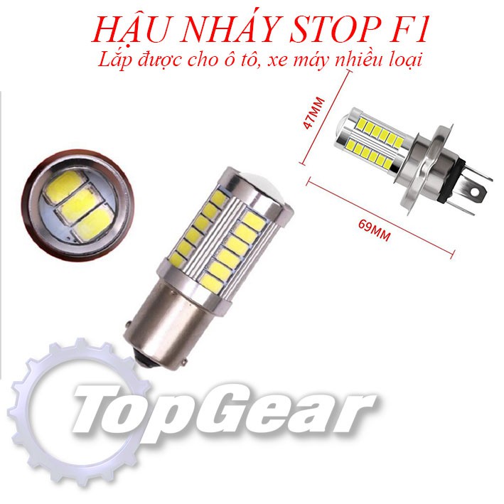 ĐÈN LED HẬU NHÁY 33 TIM LED LẮP XE MÁY, Ô TÔ &lt;TOPGEAR&gt;