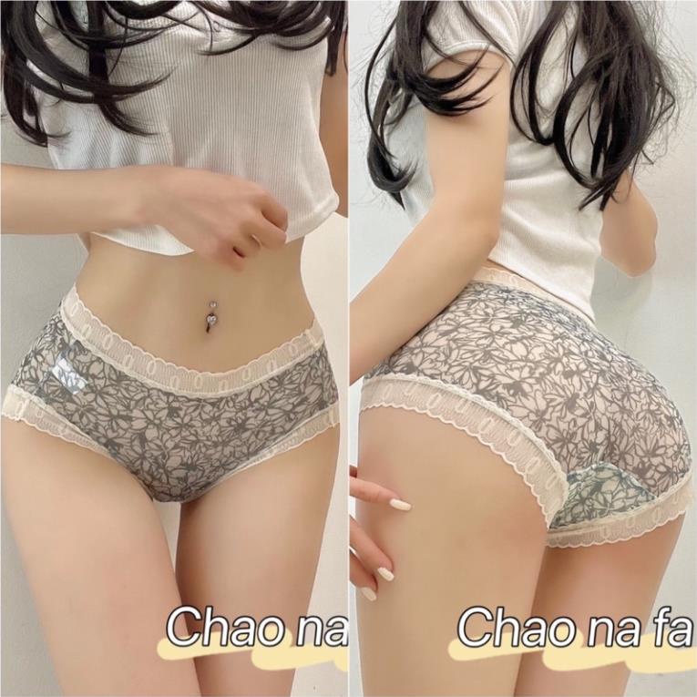 Quần Lót Nữ Softie Tàng Hình Voan Tuyết Vintage Cao Cấp 9910