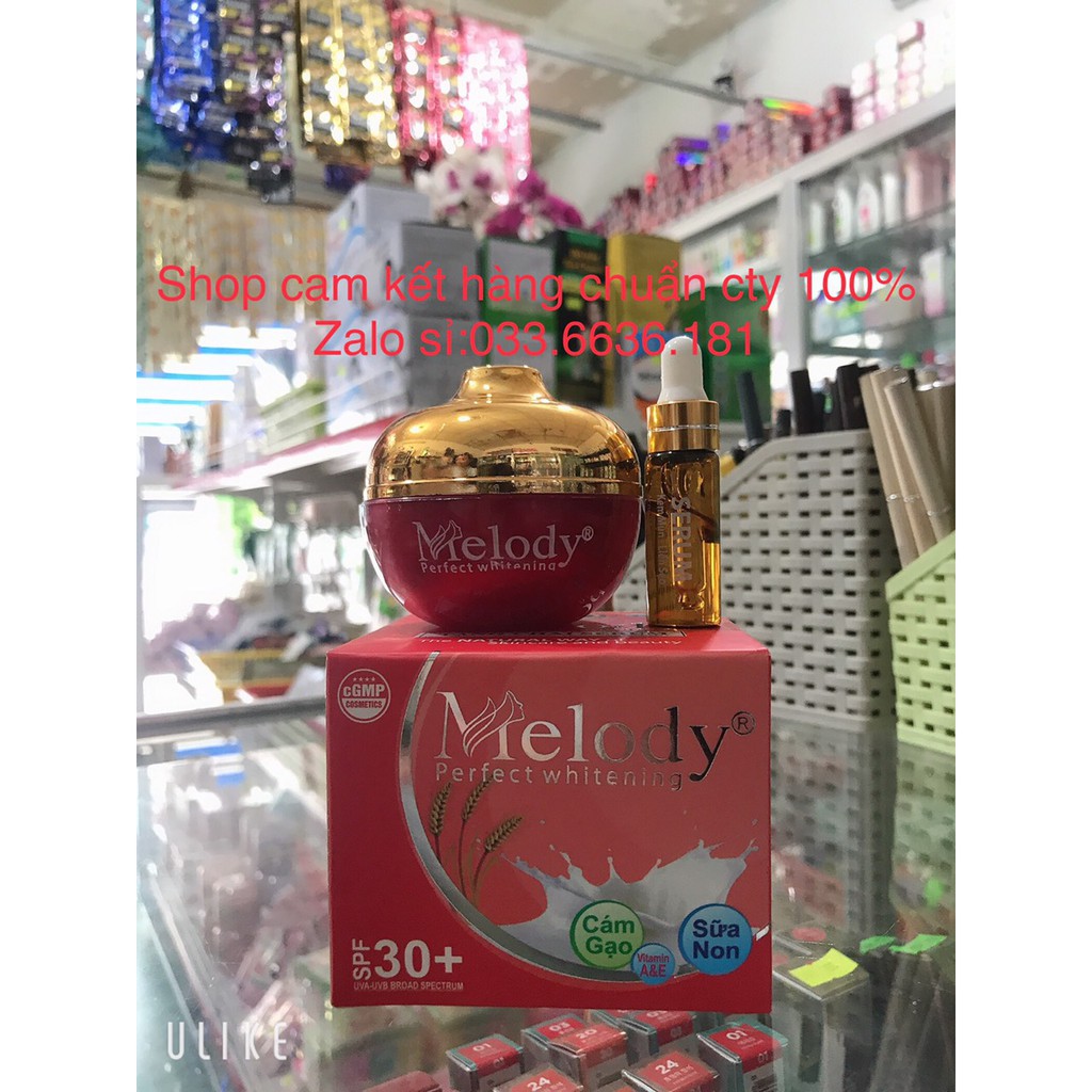 kem MELODY dưỡng trắng da-tái tạo da- phục hồi da hư tổn 25g [chuẩn hàng cty 100%] hết chương trình tặng chai serum