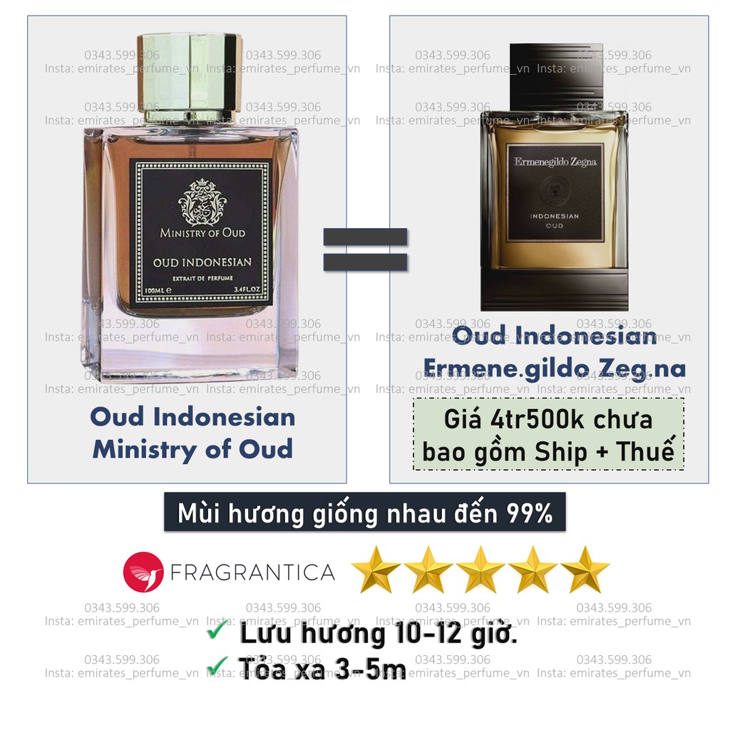 Nước hoa mini S.U.P.E.R sang chảnh lưu hương siêu lâu Ministry of Oud