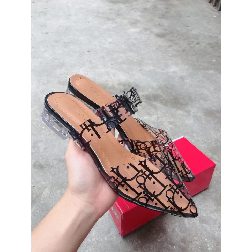 FREESHIP_ GIÀY SỤC QUAI TRONG HỌA TIẾT CHỮ DR CỰC XINH (M6182) KHO GIAY PHƯƠNG LINH | BigBuy360 - bigbuy360.vn