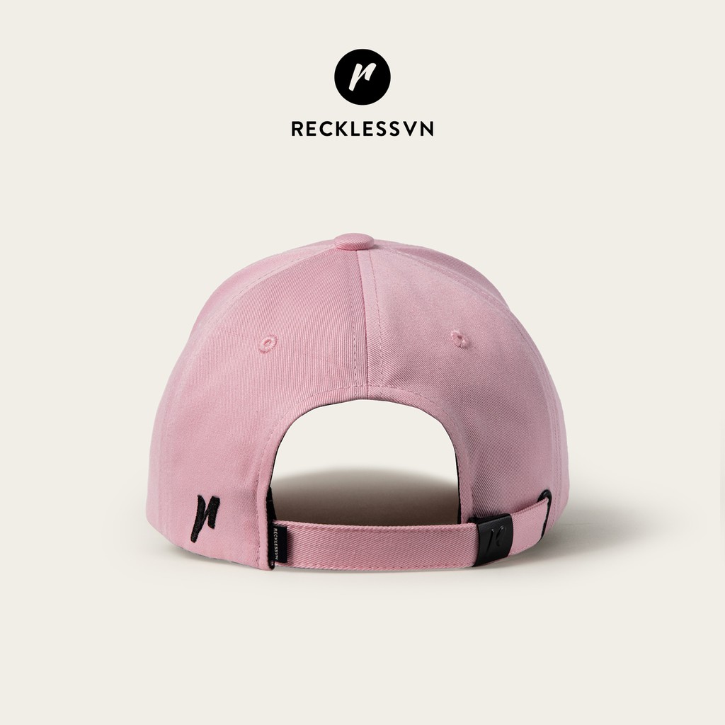 [Mã LT50 giảm 50k đơn 250k] Nón Bóng Chày Lưỡi Trai Màu Hồng Trơn Reckless Signature Ballcap Vải Kaki Cotton