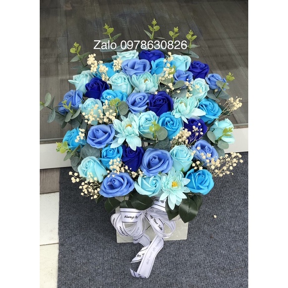 Lẵng hoa sáp thơm tặng khai trương, tặng sinh nhật, tặng tân gia.