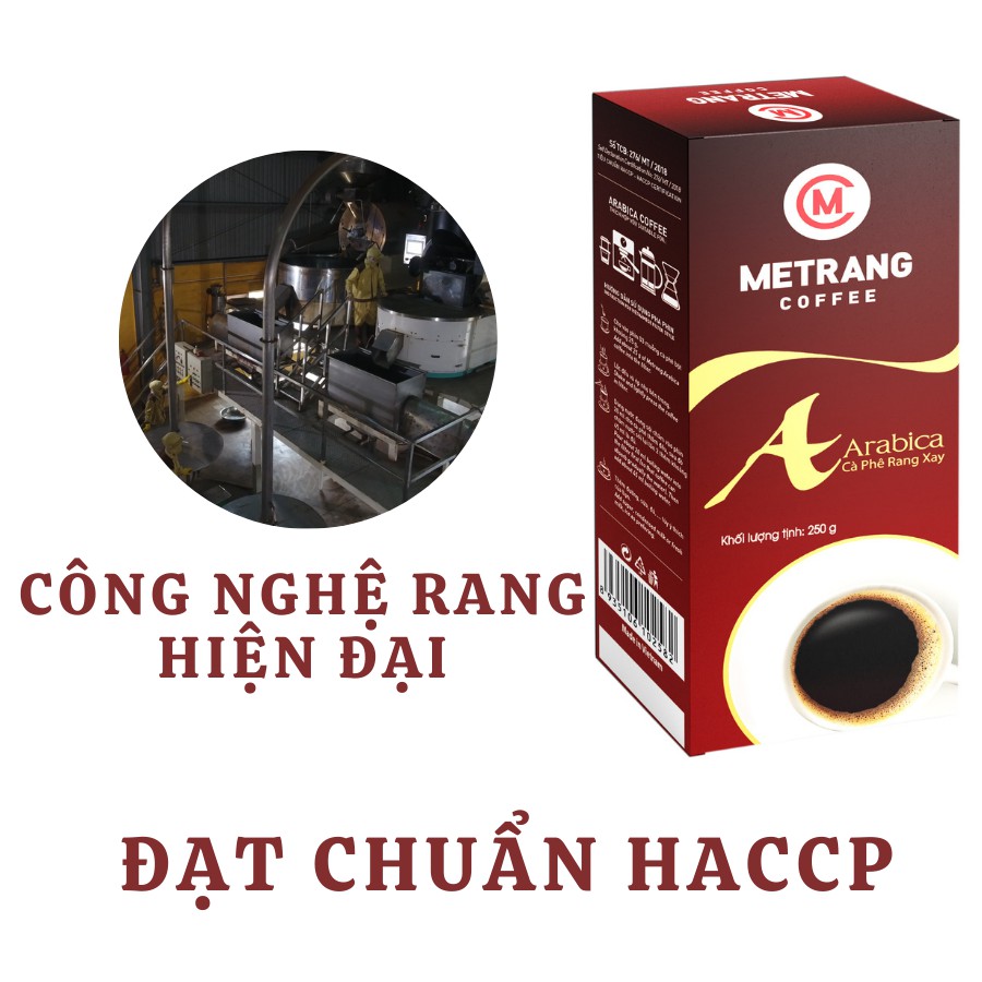 Cà phê Mê Trang Arabica (A) - Hộp 250g rang xay hút chân không