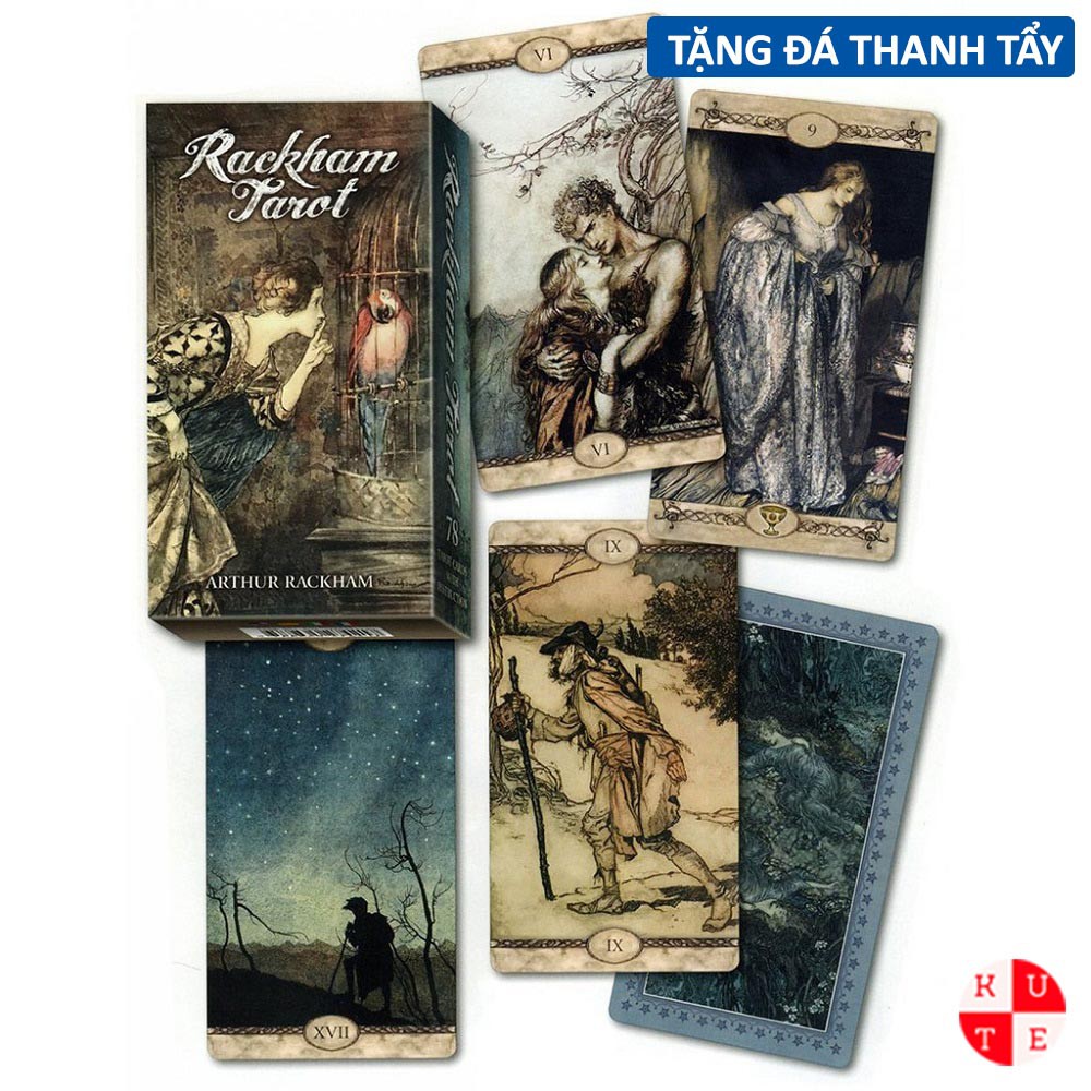 Bài Tarot Rackham 78 Lá Bài Tặng File Tiếng Anh Và Đá Thanh Tẩy B19