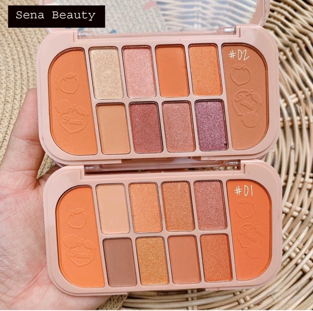 Bảng phấn mắt🍑FREESHIP🍑bảng mắt nhũ Trang Điểm Kiss Beauty Gồm 8 Ô Phấn Mắt + 2 Ô Phấn Má Tiện Dụng | BigBuy360 - bigbuy360.vn