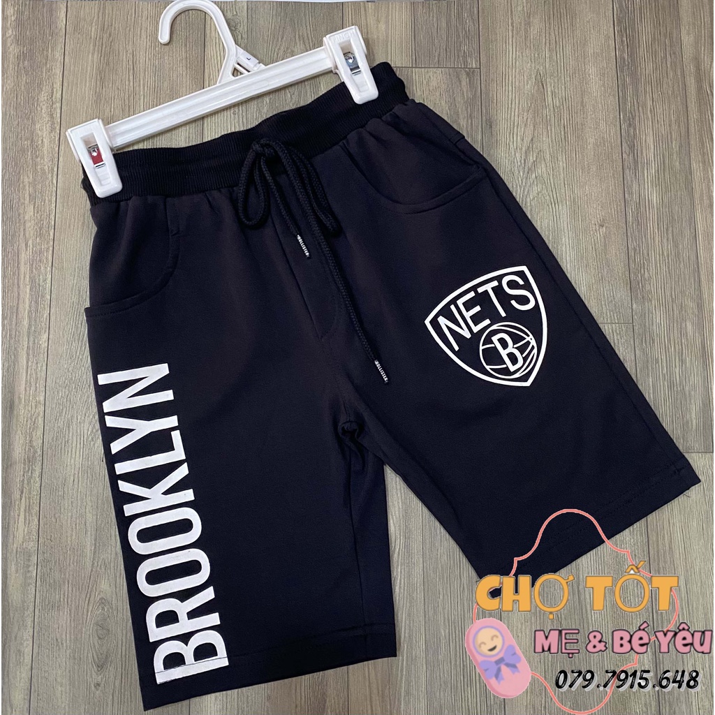 Quần lửng thun bé trai cotton xuất khẩu (15-28kg)