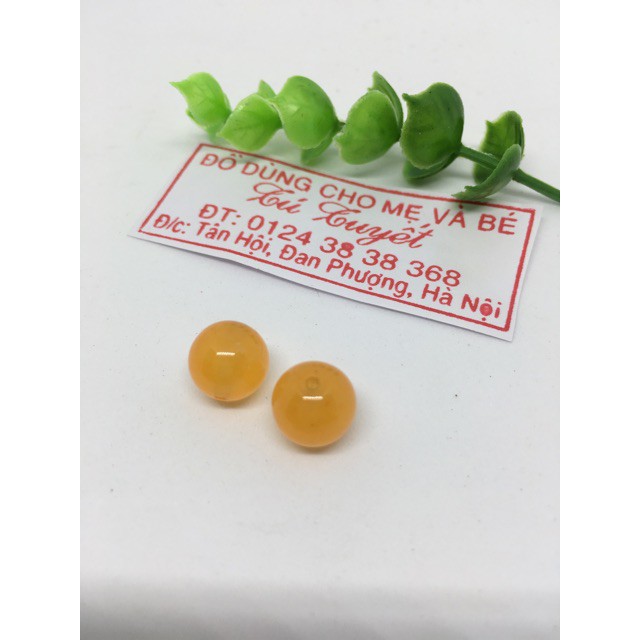 1 Viên đá phong thủy màu vàng 10 li