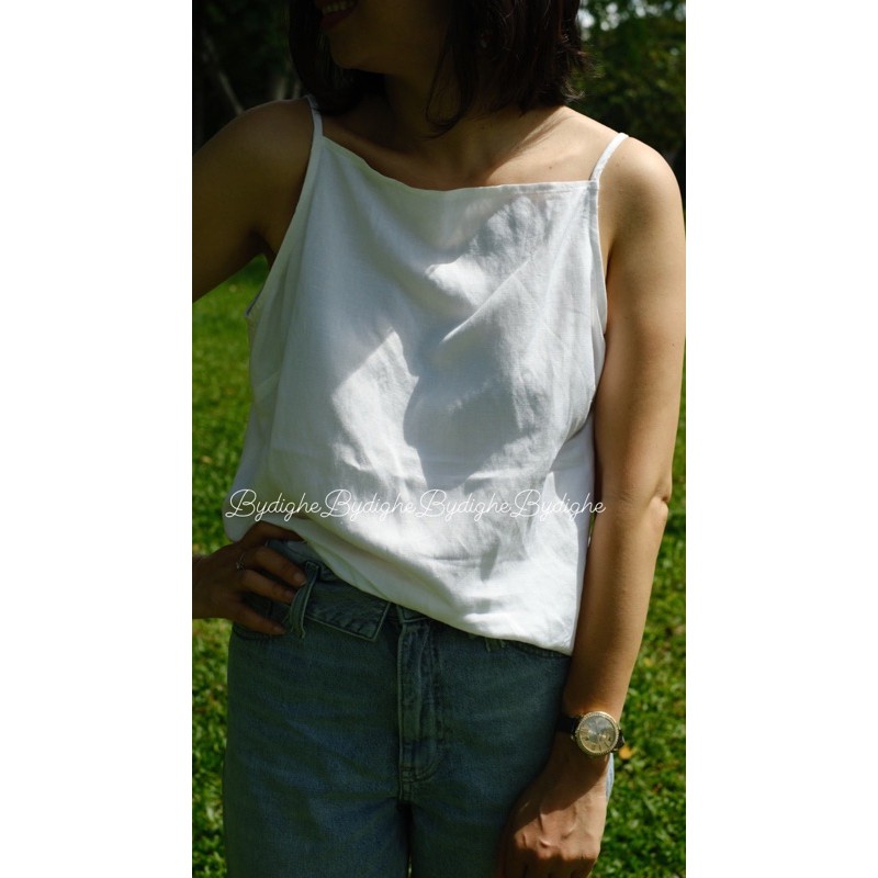 Áo 2 dây Linen By Dì Ghẻ