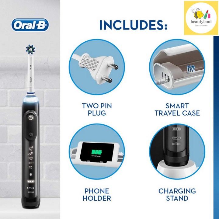 [Hàng chính hãng]Bàn chải điện Oral B Genius 9000 Electric Rechargeable Toothbrush Powered