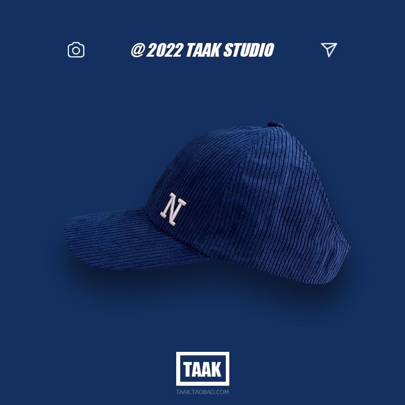 Mũ Lưỡi Trai Vải Nhung In Chữ N Thời Trang Xu Hướng