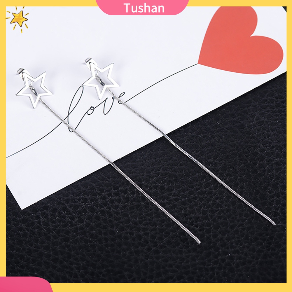 Đôi khuyên tai dài hình ngôi sao dễ thương cho nữ