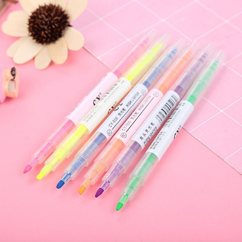Bút ghi nhớ đánh dấu ghi chú 2 đầu CY