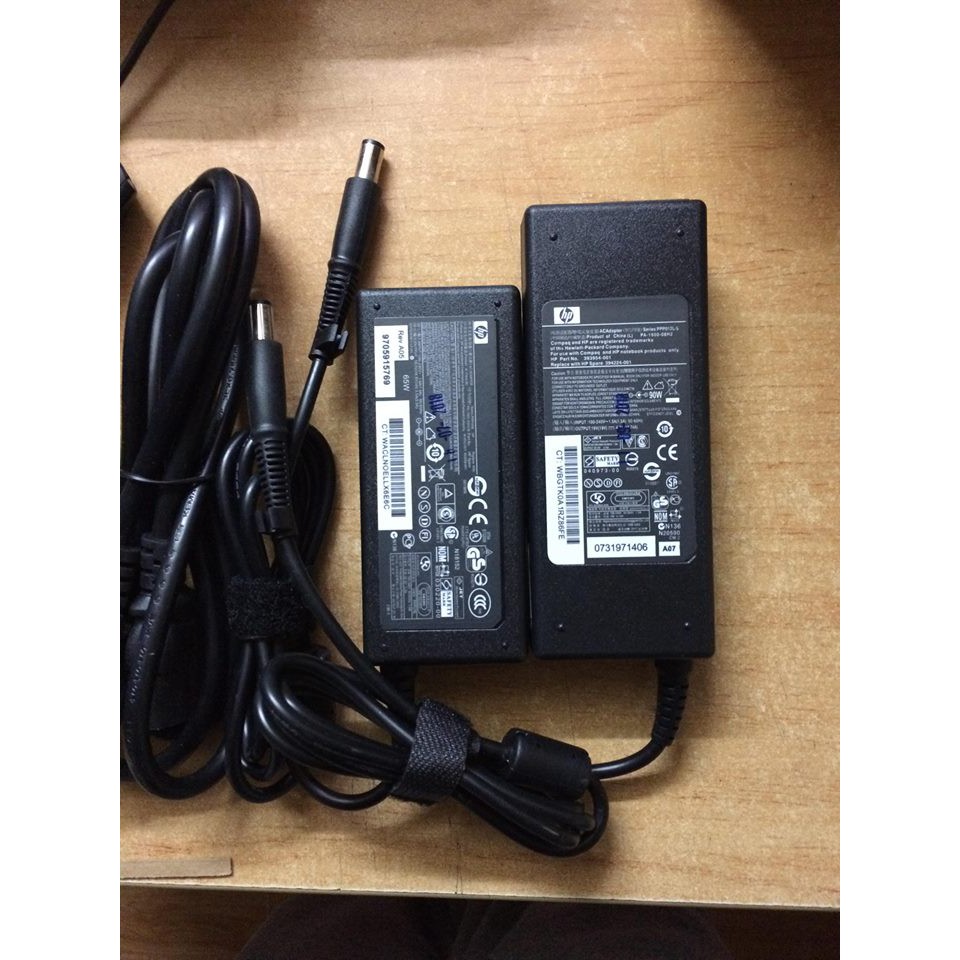 Sạc Laptop HP 18.5V 3.3A/ 19V 4.74A Chân Kim To (Kèm Dây Nguồn) - Sạc HP 19v