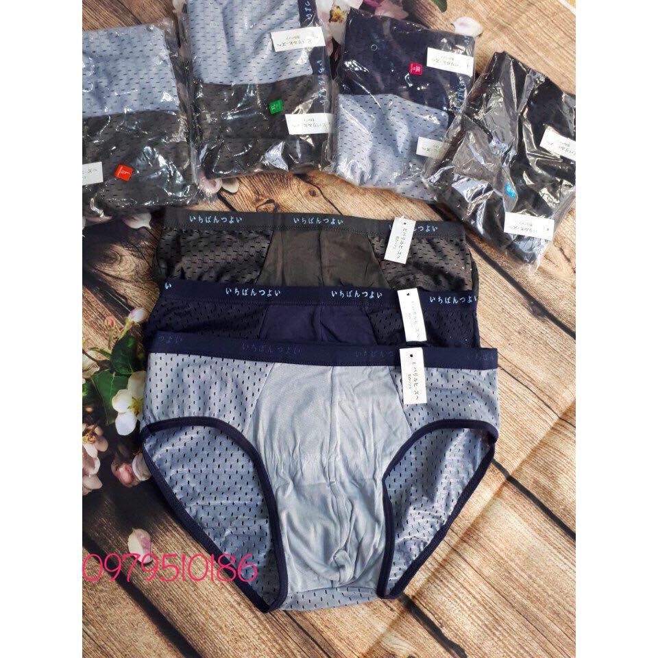 Quần sịt nam tam giác 💖 Freeship từ 150k 💖 Bộ 04 quần lót nam thông hơi xuất Nhật cao cấp mẫu hot