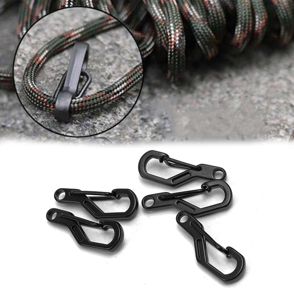 LETTER 4/8pcs MIni Aluminum Alloy Hang Buckle Survival EDC Gear Safety Travel Tools Outdoor Hook D Carabiner