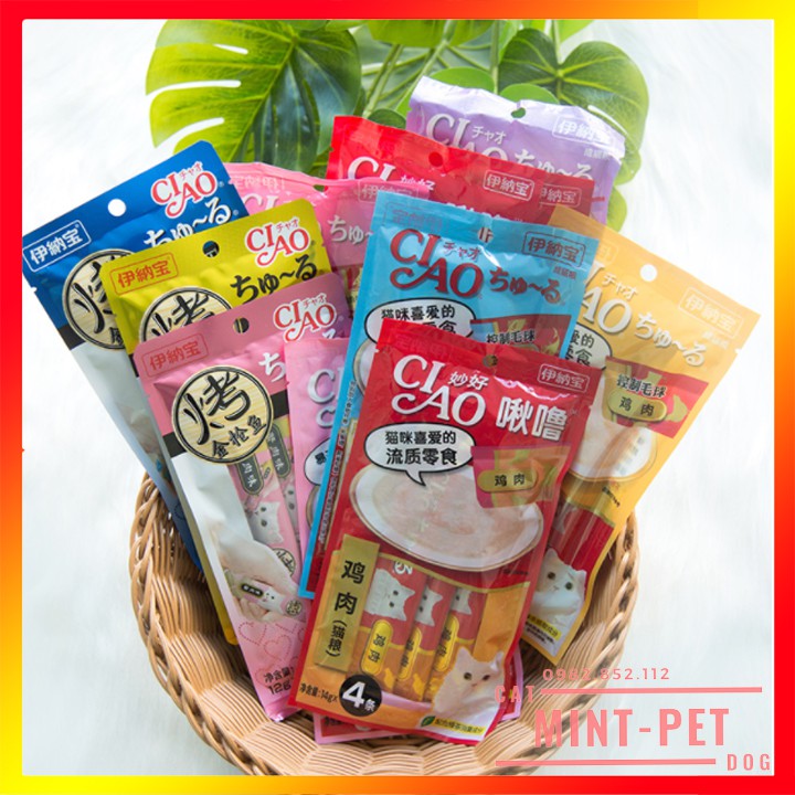 Súp Thưởng CIAO Cho Mèo Gói 4 Thanh 14g Giá Rẻ #MintPet