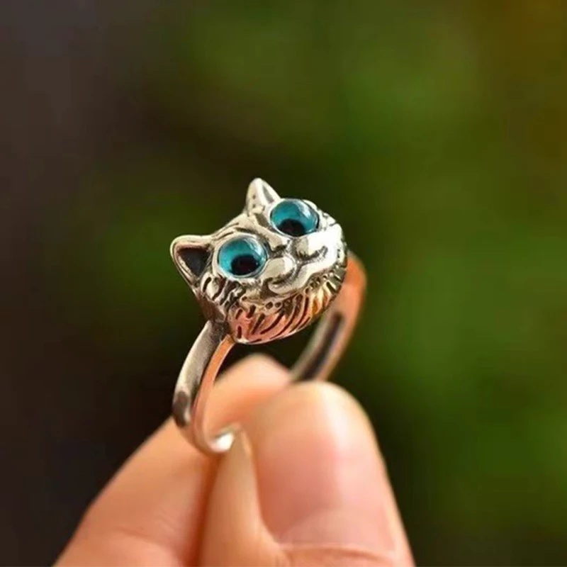 Nhẫn Hở Hình Mèo Màu Sắc Đáng Yêu Có Thể Điều Chỉnh
