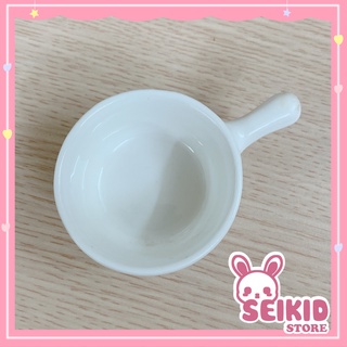 Bát Sứ Cho Bé Ăn Dặm Màu Trắng Seikid
