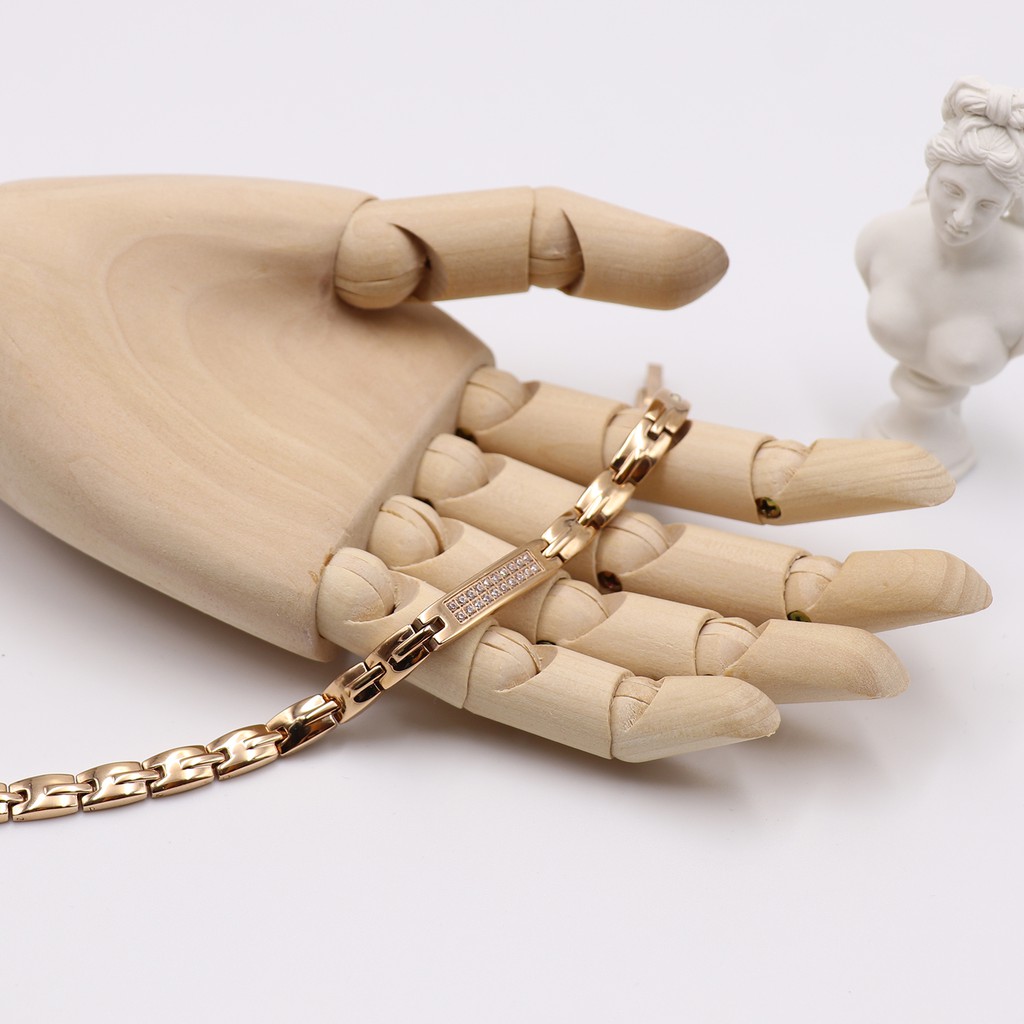 Vòng tay điều hòa huyết áp Rakii Nhật Bản ,Vòng đeo tay thời trang Germanium Hematite Zircon tinh khiết