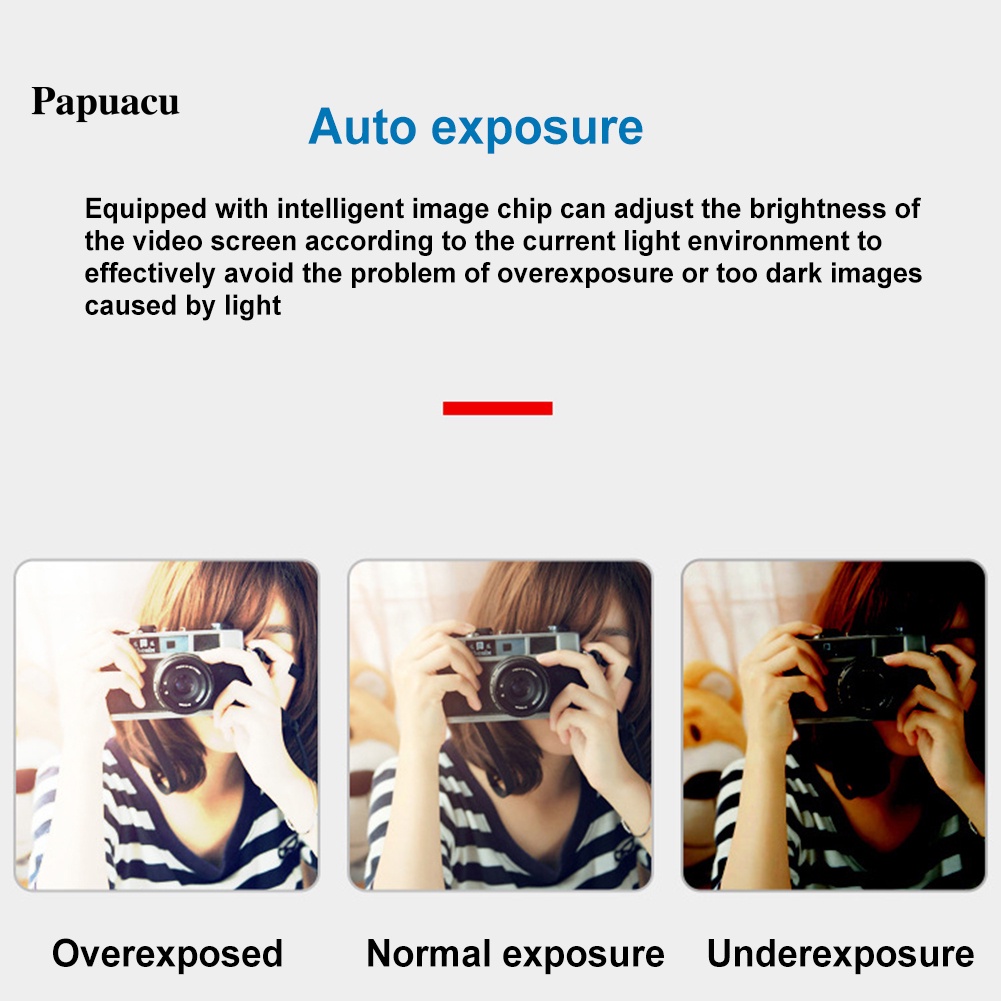 Webcam Papuacu C11 độ phân giải cao 1080P cổng USB hai chiều âm thanh video cho máy tính laptop | BigBuy360 - bigbuy360.vn